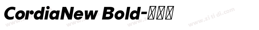 CordiaNew Bold字体转换